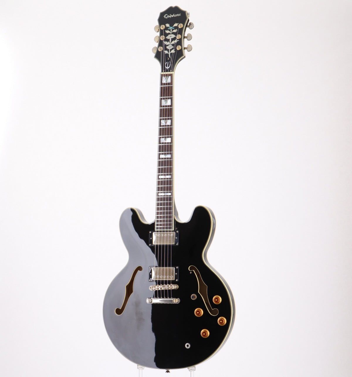 [SN 11031500184] USED Epiphone / Sheraton II Ebony [2011/4.05kg] Epiphone Sheraton Semi-Aco Electric Guitar [08]