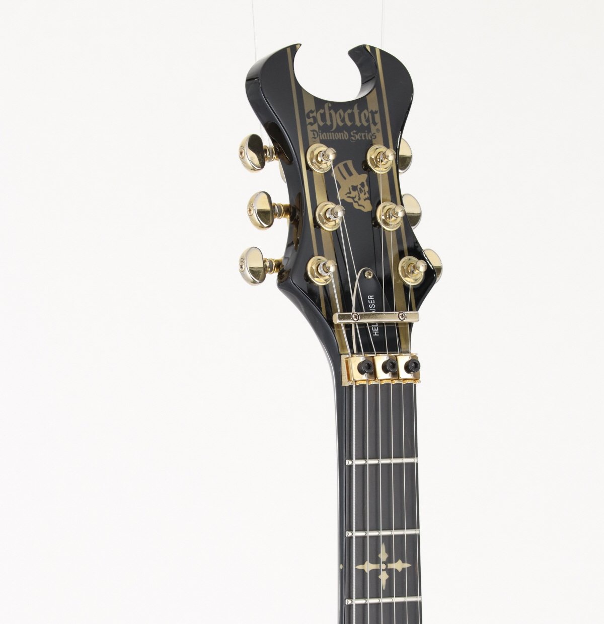 [SN W16021698] USED SCHECTER / AD-A7X-SS-CTM/SN SYNYSTER CUSTOM-S Gloss Black w/Gold Stripes [09]