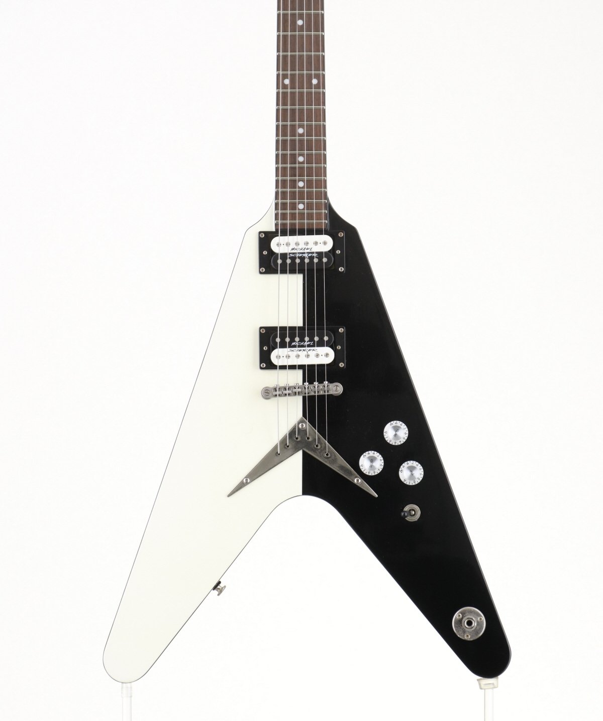 [SN E030070] USED Dean / MICHAEL SCHENKER CTM V Black &amp; White [03]