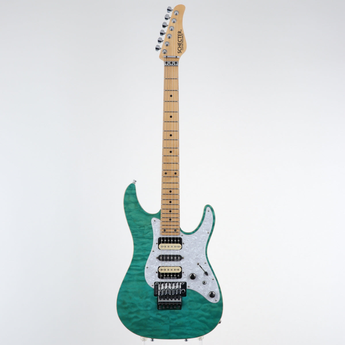 [SN SA0912013] USED SCHECTER / SD-II-24-AS MOD Aqua Blue [12]