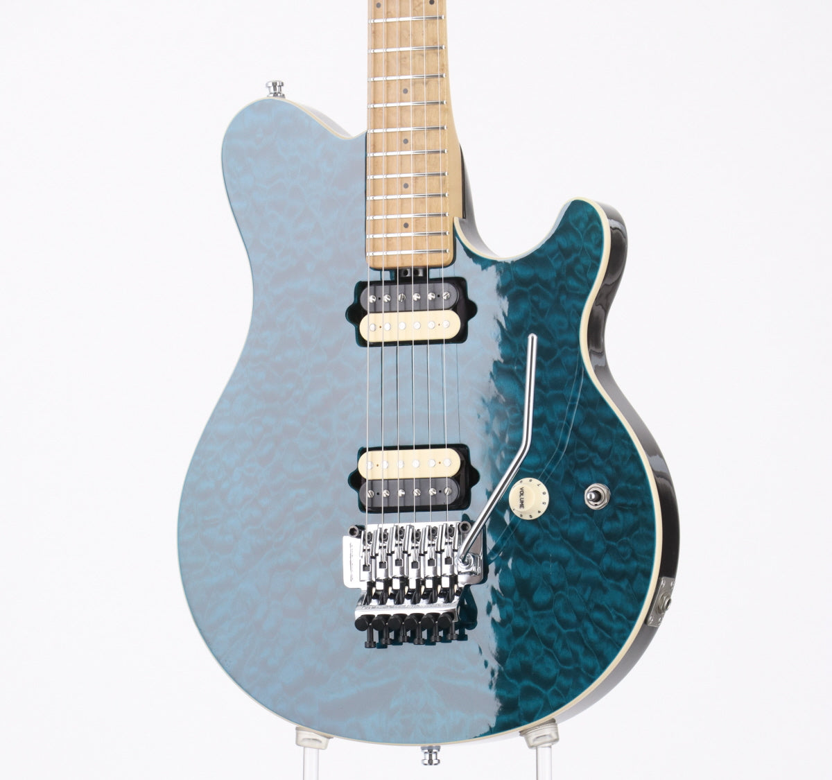 [SN G 23105] USED Music Man / Axis Blue Quilt 2002 [06]