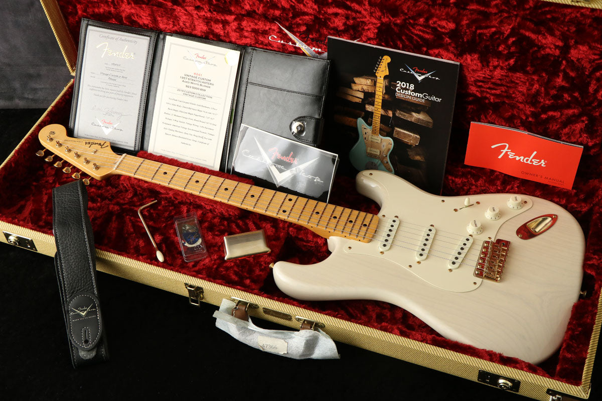 [SN R89999] USED Fender Custom Shop / 2019 Vintage Custom 1957 Stratocaster NOS Aged White Blonde [03]