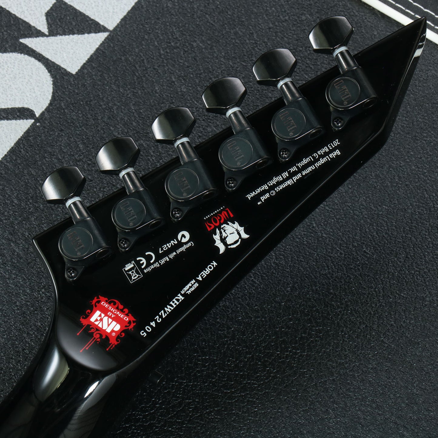 [SN KHWZ2405] USED LTD / KH-WZ Black w/ WHITE ZOMBIE Graphic [3.77kg] LTD ESP Kirkhamett Metallica [08]