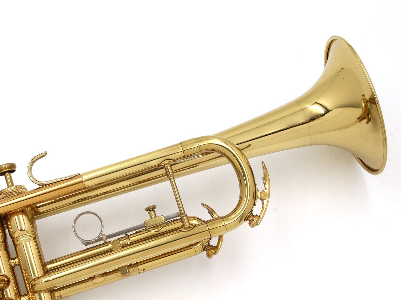 [SN 5515515] USED KING / 601 Trumpet Mouthpipe Gold Brass [11]