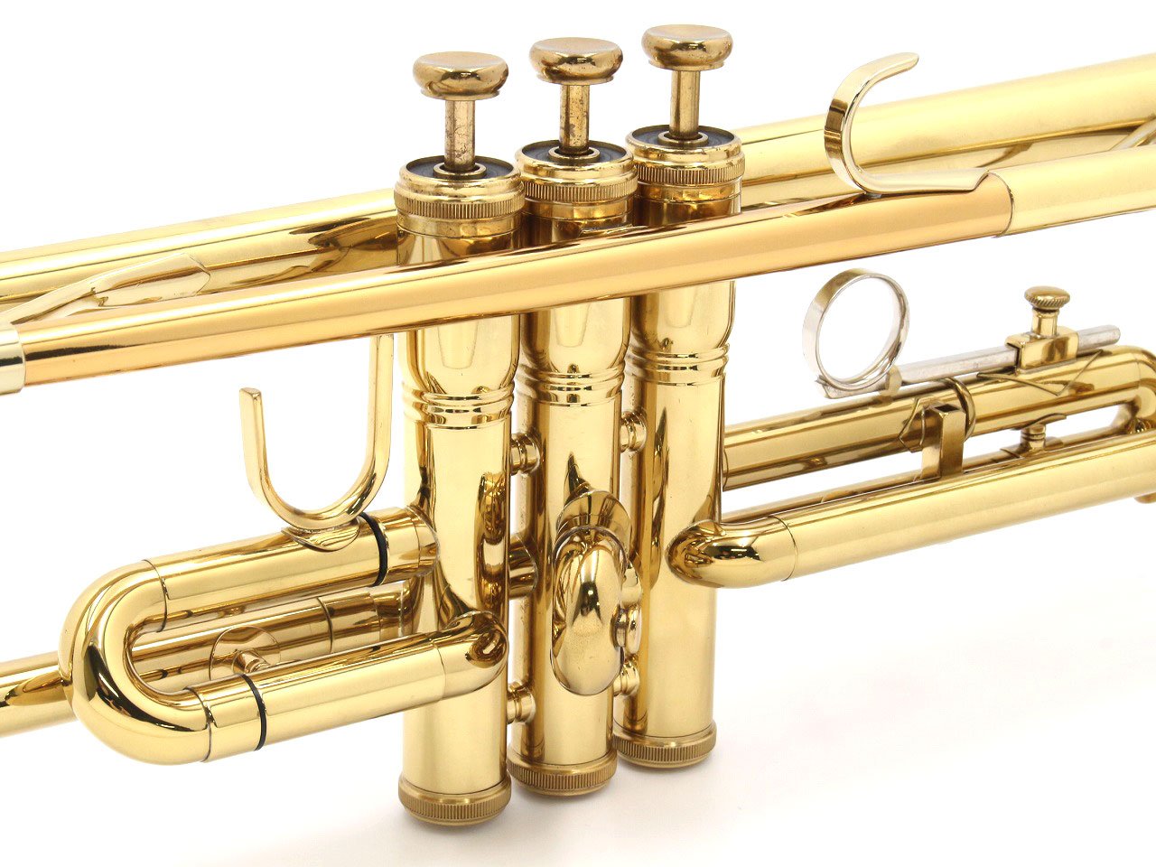 [SN 5515515] USED KING / 601 Trumpet Mouthpipe Gold Brass [11]