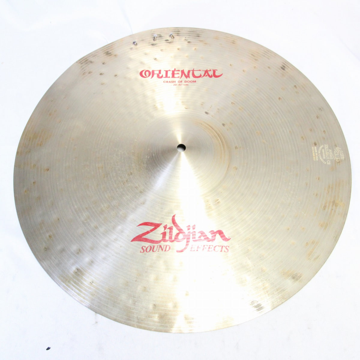 USED ZILDJIAN / ORIENTAL CRASH OF DOOM 3RIVETS 20" 1824g Zildjian Crash of Doom [08]