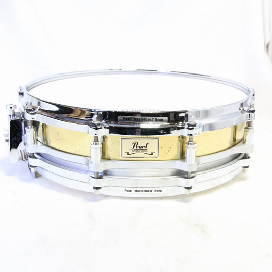 USED PEARL / B-9114P 14x3.5 Flee Floating Brass Piccolo Pearl Snare Drum [08]