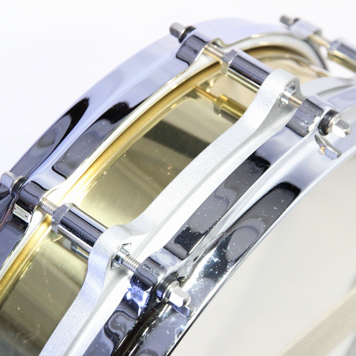 USED PEARL / B-9114P 14x3.5 Flee Floating Brass Piccolo Pearl Snare Drum [08]