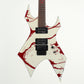 [SN F01110836] USED B.C.Rich / JJSW2 / Joey Jordison Signature Warlock II White with Blood Splatter [12]