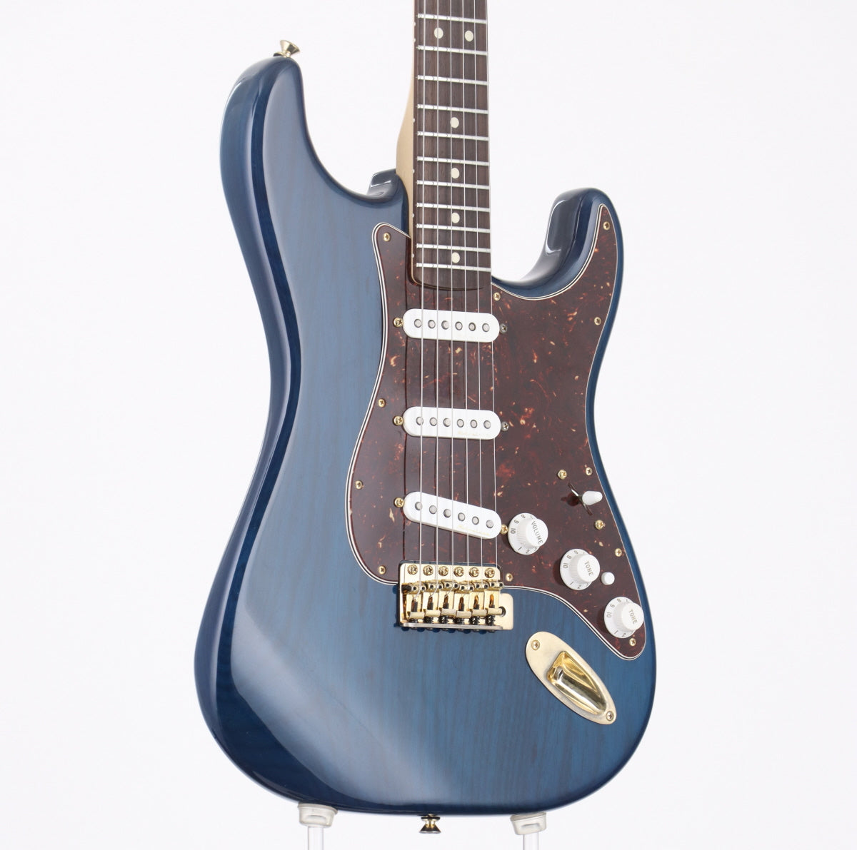 [SN MX13125859] USED Fender / Deluxe Players Stratocaster Sapphire Blue Transparent [06]