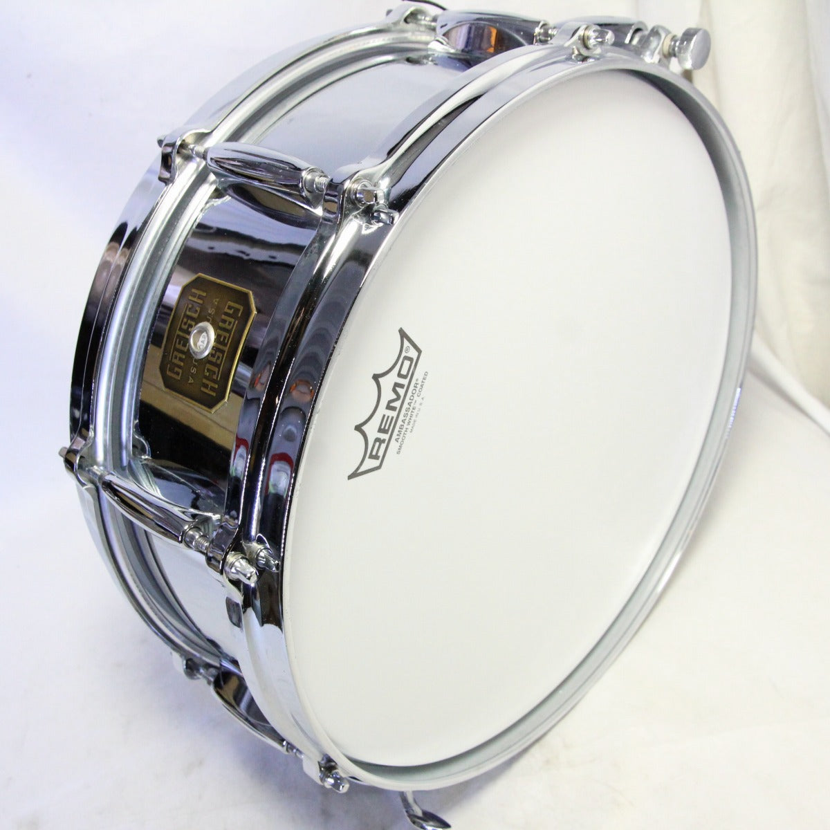 USED GRETSCH / 80s G-4160 Chrome Over Brass 14x5 Gretsch Snare Drum [0 –  Ishibashi Music Corporation.