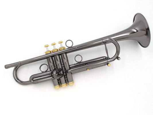 [SN 123821] USED Queen Brass / Trumpet ZORRO Black Nickel Finish [09]