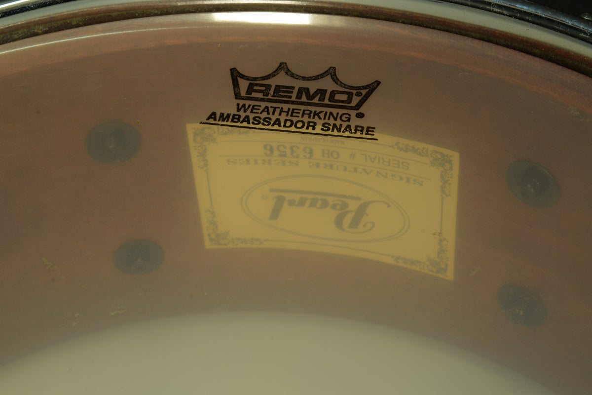 [SN OH6356] USED Pearl Pearl / OH-1350 Omer Hakim Signature Snare Drum [20]