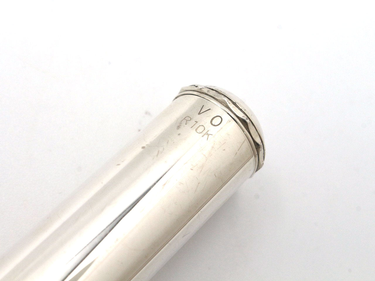 [SN 31941] USED Pearl / Silver Head Flute F-DP/E VO-925/R10K Lip Riser 10K [09]