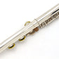 [SN 31941] USED Pearl / Silver Head Flute F-DP/E VO-925/R10K Lip Riser 10K [09]