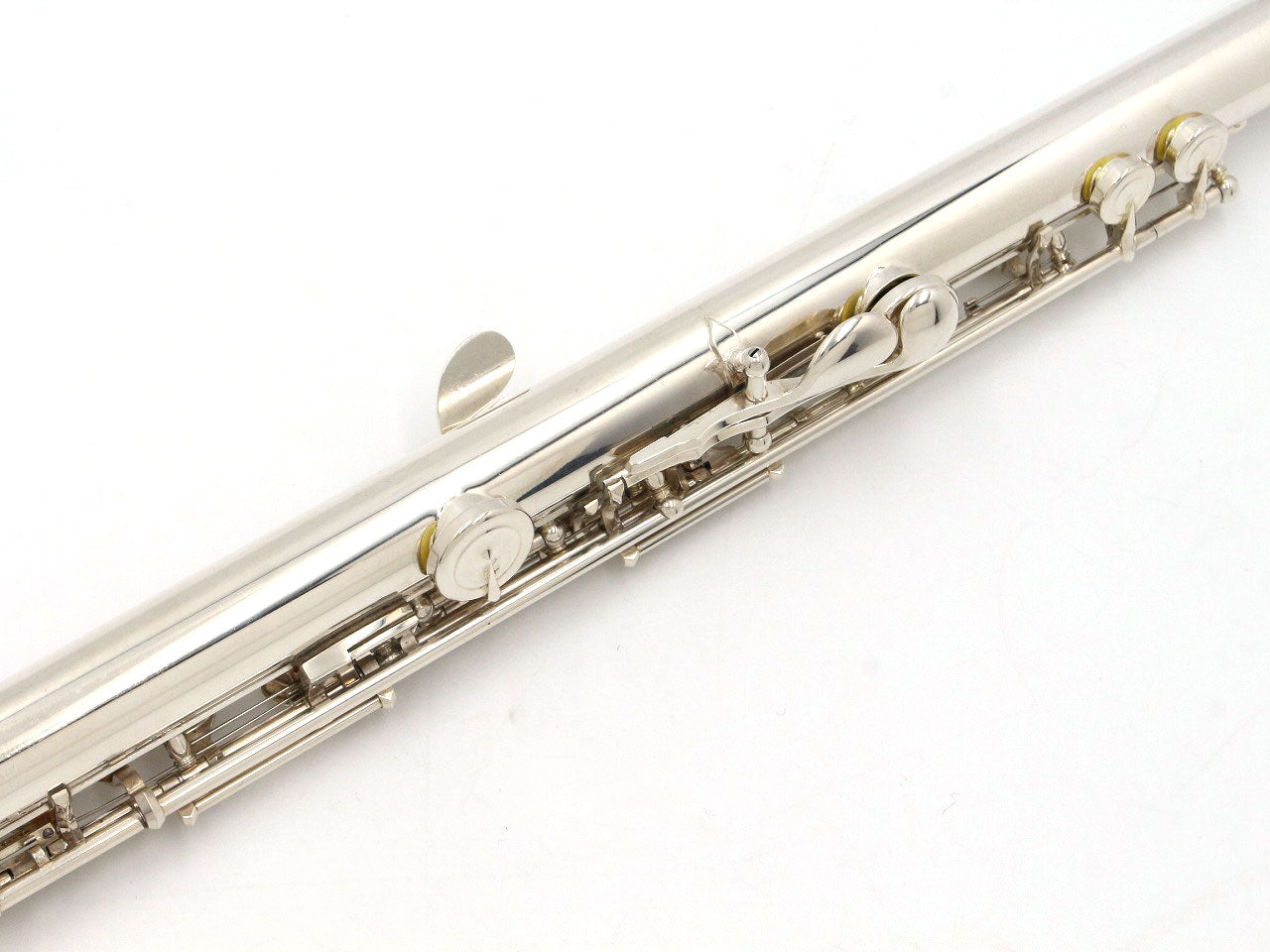 [SN 31941] USED Pearl / Silver Head Flute F-DP/E VO-925/R10K Lip Riser 10K [09]