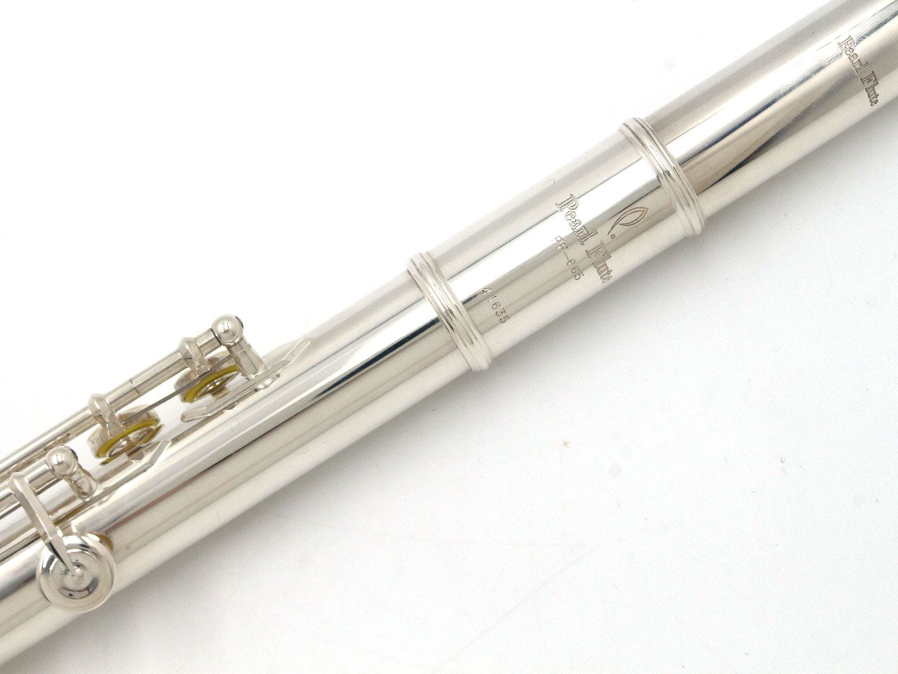 [SN 41635] USED PEARL / Flute PF-665E Silver head tube [09]