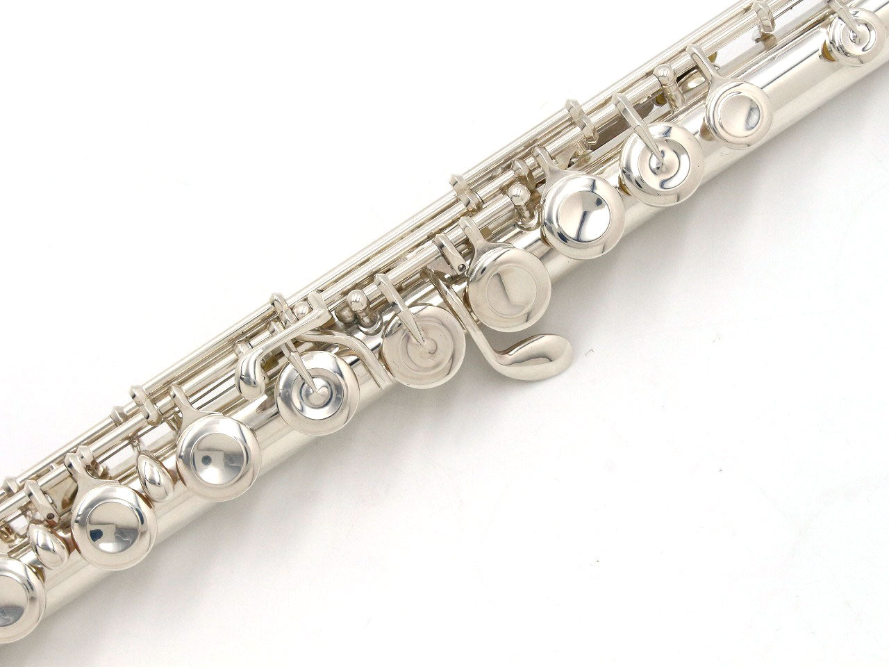 [SN 41635] USED PEARL / Flute PF-665E Silver head tube [09]