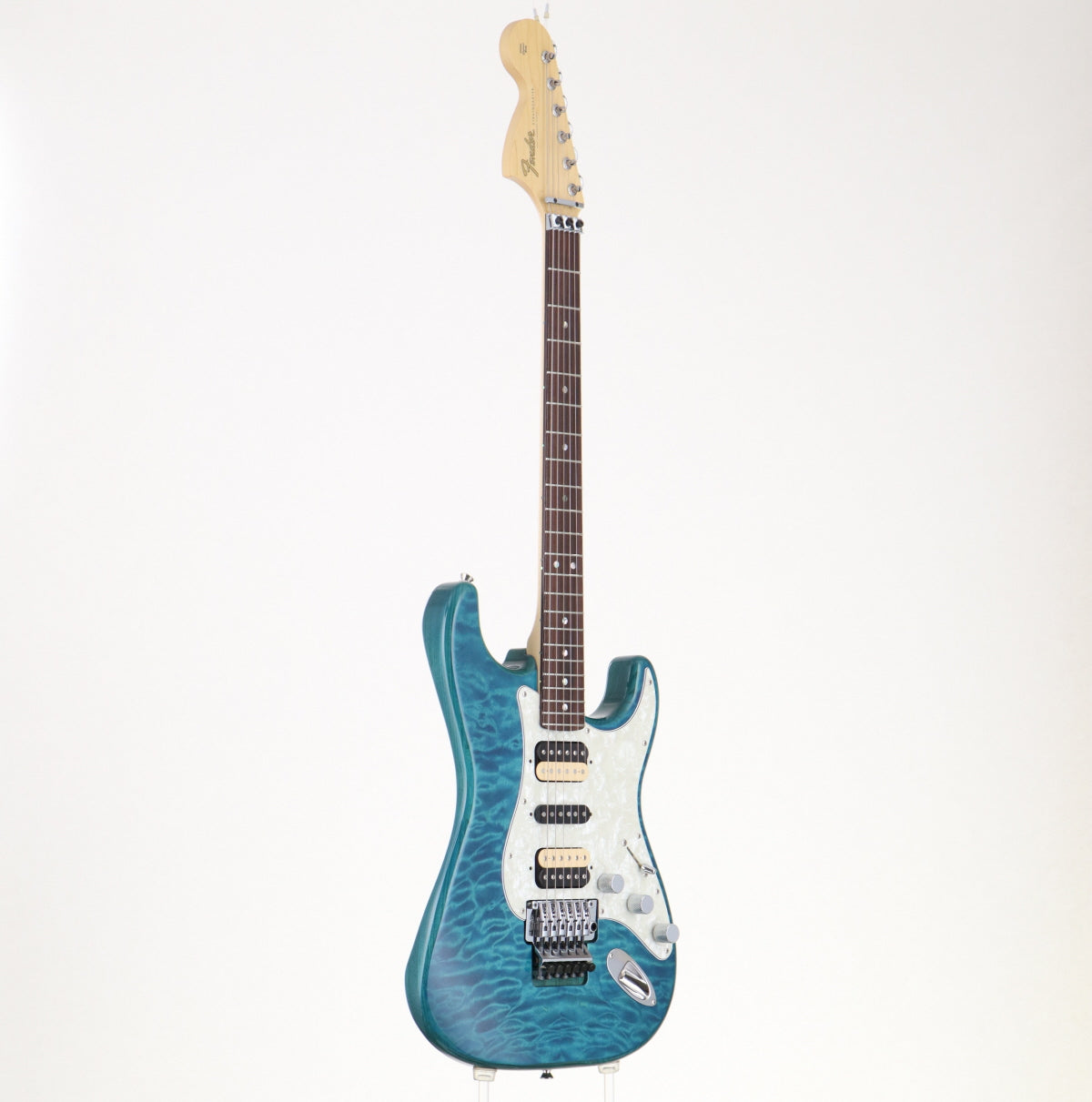 [SN JD19003958] USED FENDER MADE IN JAPAN / Michiya Haruhata Stratocaster Caribbean Blue Trans [05]