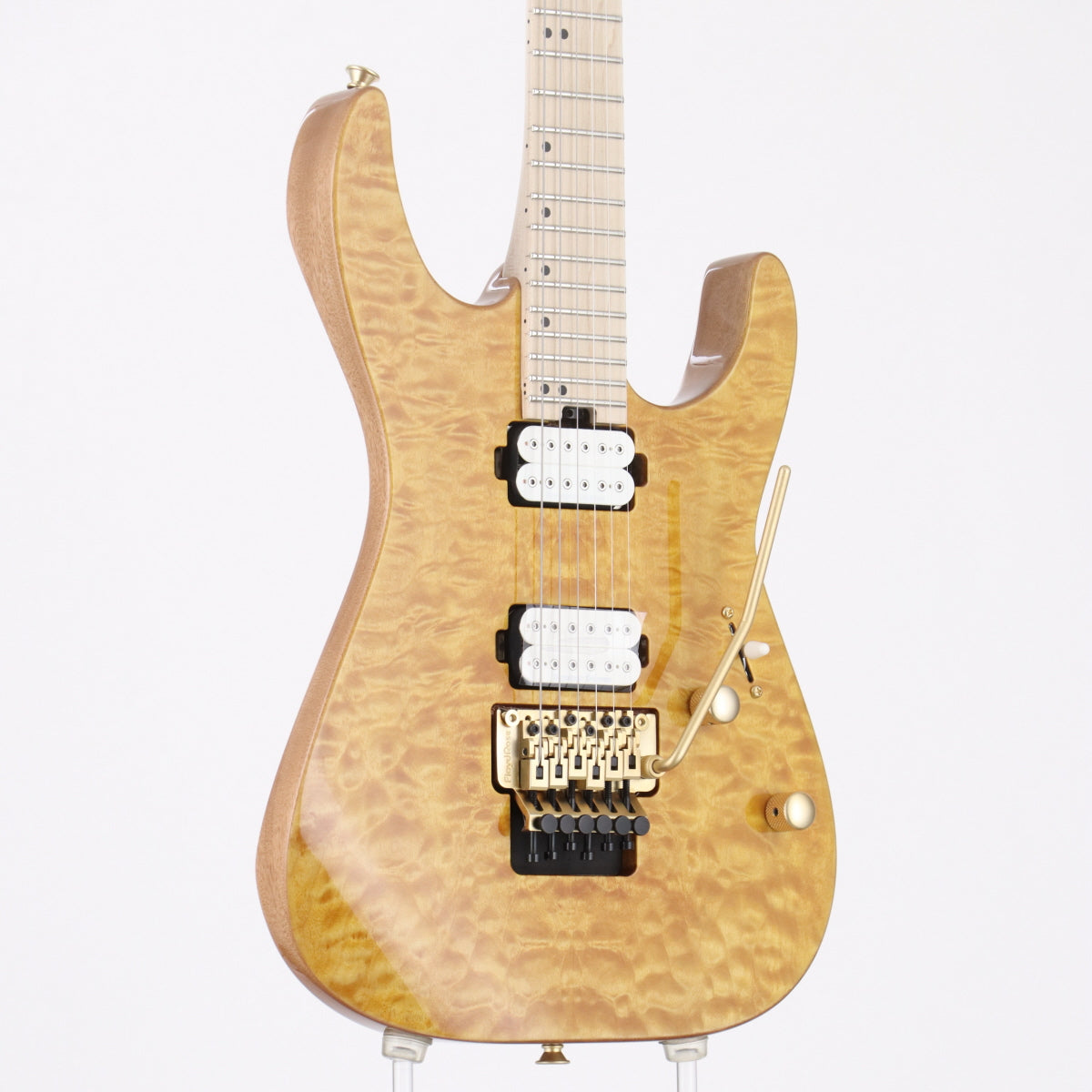 [SN MC23001020] USED Charvel / Pro-Mod DK24 HH FR M Mahogany with Quilt Maple Dark Amber [made in 2023/3.45kg]. [08]