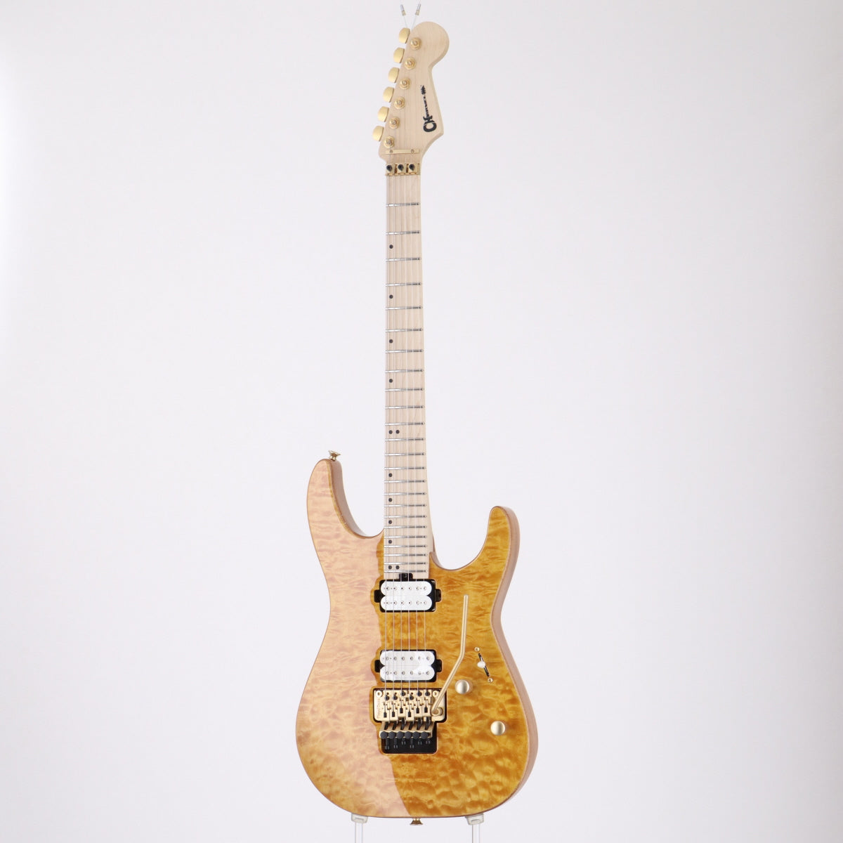 [SN MC23001020] USED Charvel / Pro-Mod DK24 HH FR M Mahogany with Quilt Maple Dark Amber [made in 2023/3.45kg]. [08]