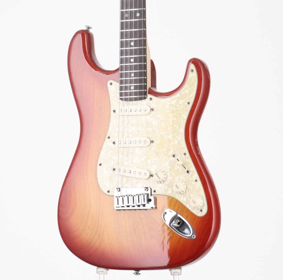 [SN DZ7060202] USED Fender USA / American Deluxe Stratocaster SCN PU Ash Aged Cherry Sunburst [06]