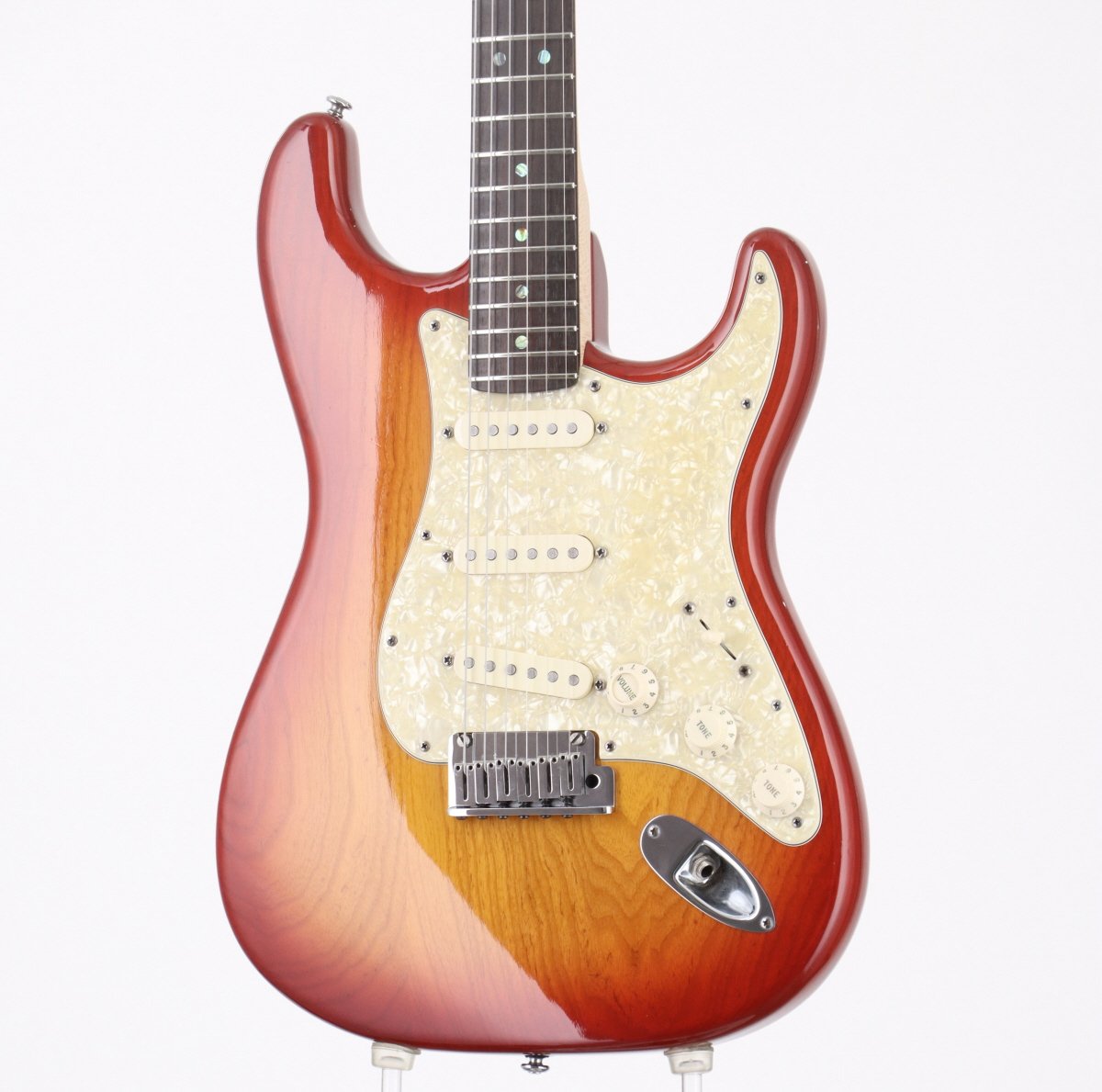 [SN DZ7060202] USED Fender USA / American Deluxe Stratocaster SCN PU Ash Aged Cherry Sunburst [06]