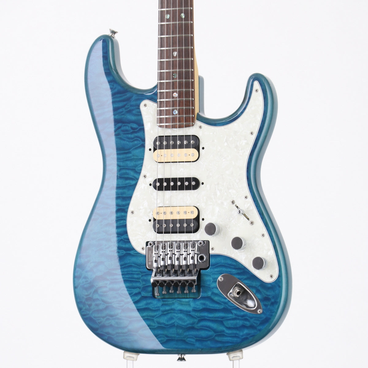 [SN JD19002794] USED Fender / Michiya Haruhata Stratocaster Caribbean Blue Trans (Made in Japan)[2019/3.69kg] Fender [08]