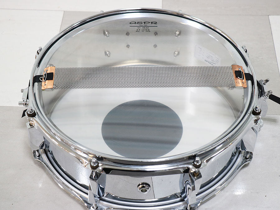 [SN 00010] USED CANOPUS / SAC-1450 metal snare drum [10]