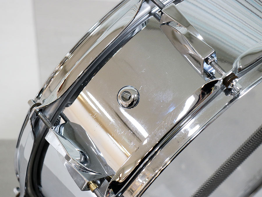 [SN 00010] USED CANOPUS / SAC-1450 metal snare drum [10]