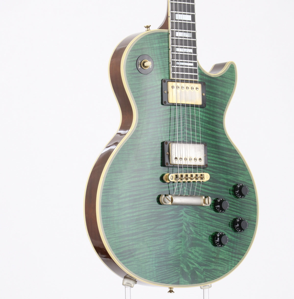 [SN 8 9012] USED Gibson Custom / Les Paul Custom FMT-HB Translucent Green 1998 [10]