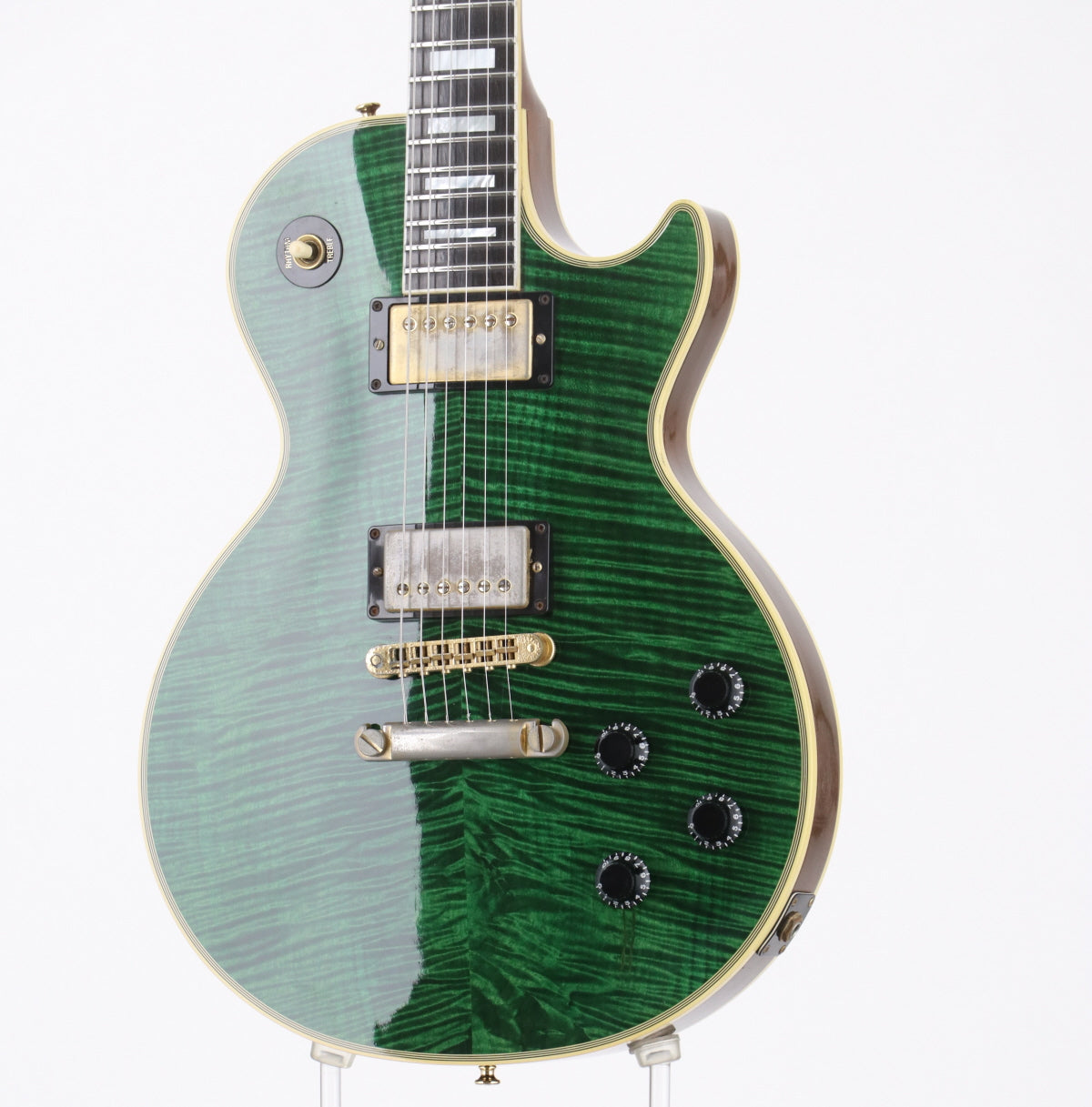 [SN 8 9012] USED Gibson Custom / Les Paul Custom FMT-HB Translucent Green 1998 [10]