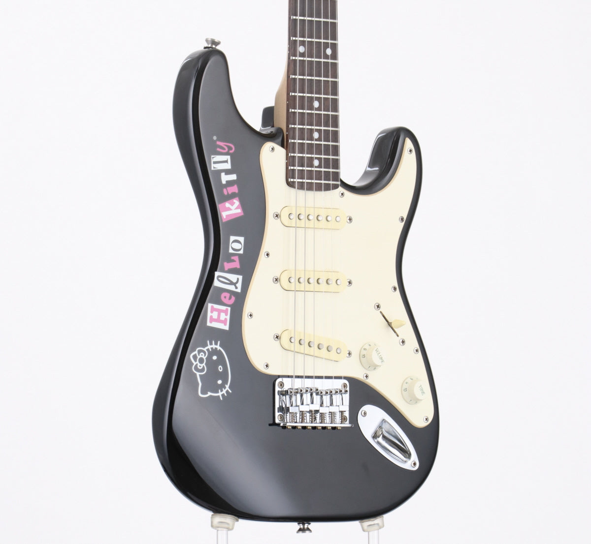 [SN IC060847772] USED Squier by Fender / Hello Kitty Mini Stratocaster BLK [2.57kg / made in 2006] [08]