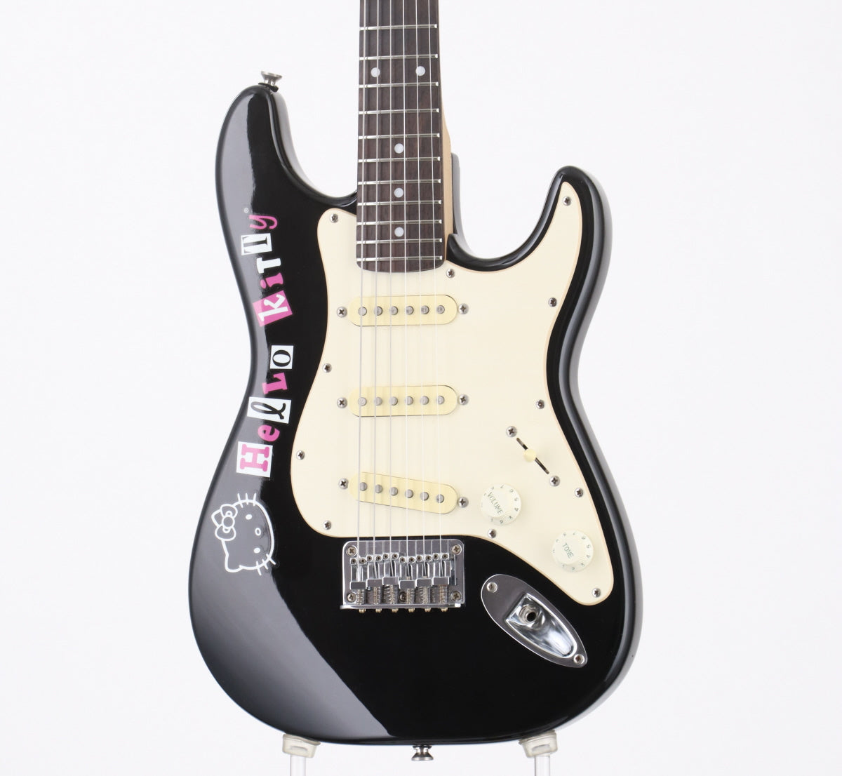 [SN IC060847772] USED Squier by Fender / Hello Kitty Mini Stratocaster BLK [2.57kg / made in 2006] [08]