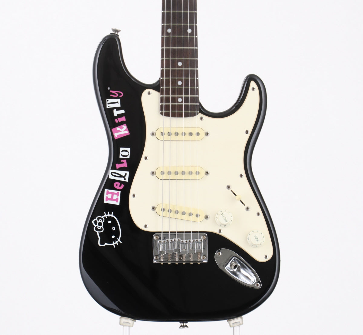 [SN IC060847772] USED Squier by Fender / Hello Kitty Mini Stratocaster BLK [2.57kg / made in 2006] [08]