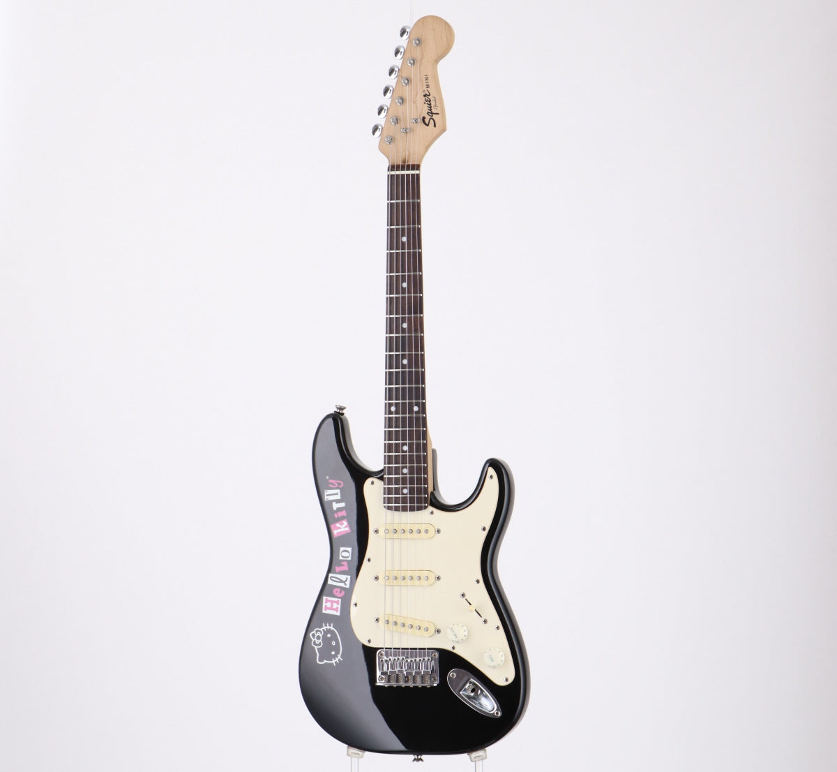 [SN IC060847772] USED Squier by Fender / Hello Kitty Mini Stratocaster BLK [2.57kg / made in 2006] [08]