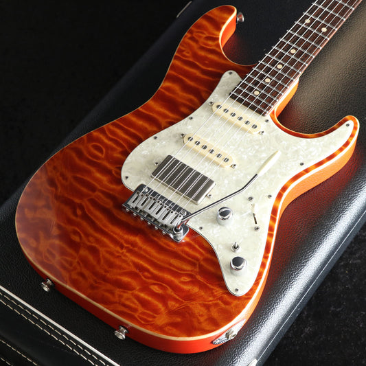 [SN 11-16-12A] USED Tom Anderson / Hollow Drop Top Classic Transparent Orange with Binding [03]