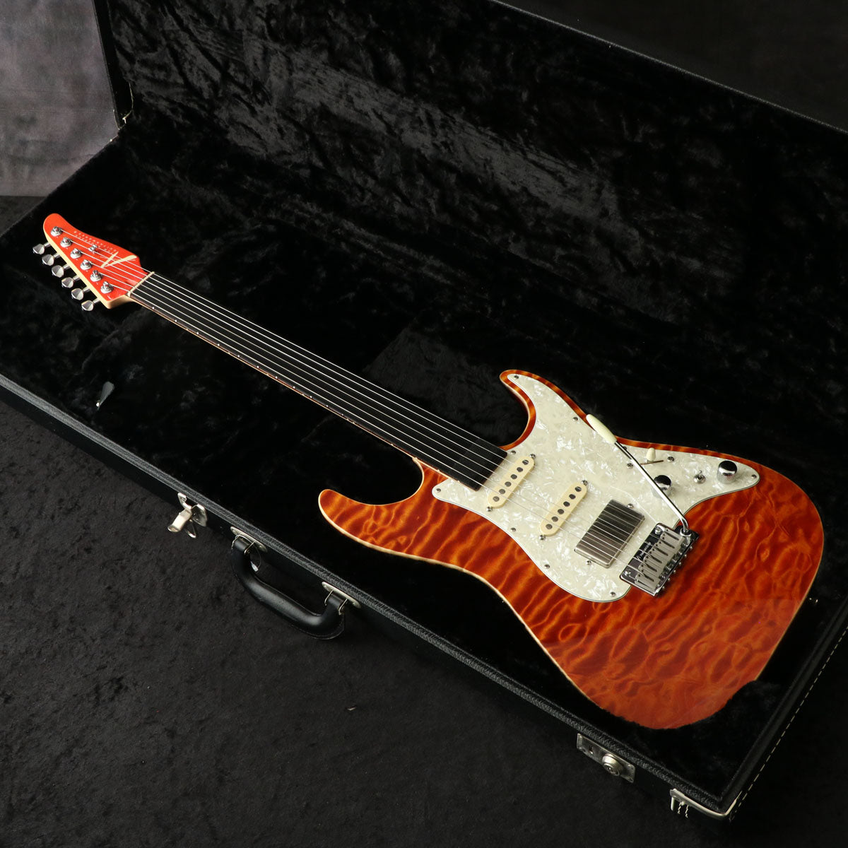 [SN 11-16-12A] USED Tom Anderson / Hollow Drop Top Classic Transparent Orange with Binding [03]