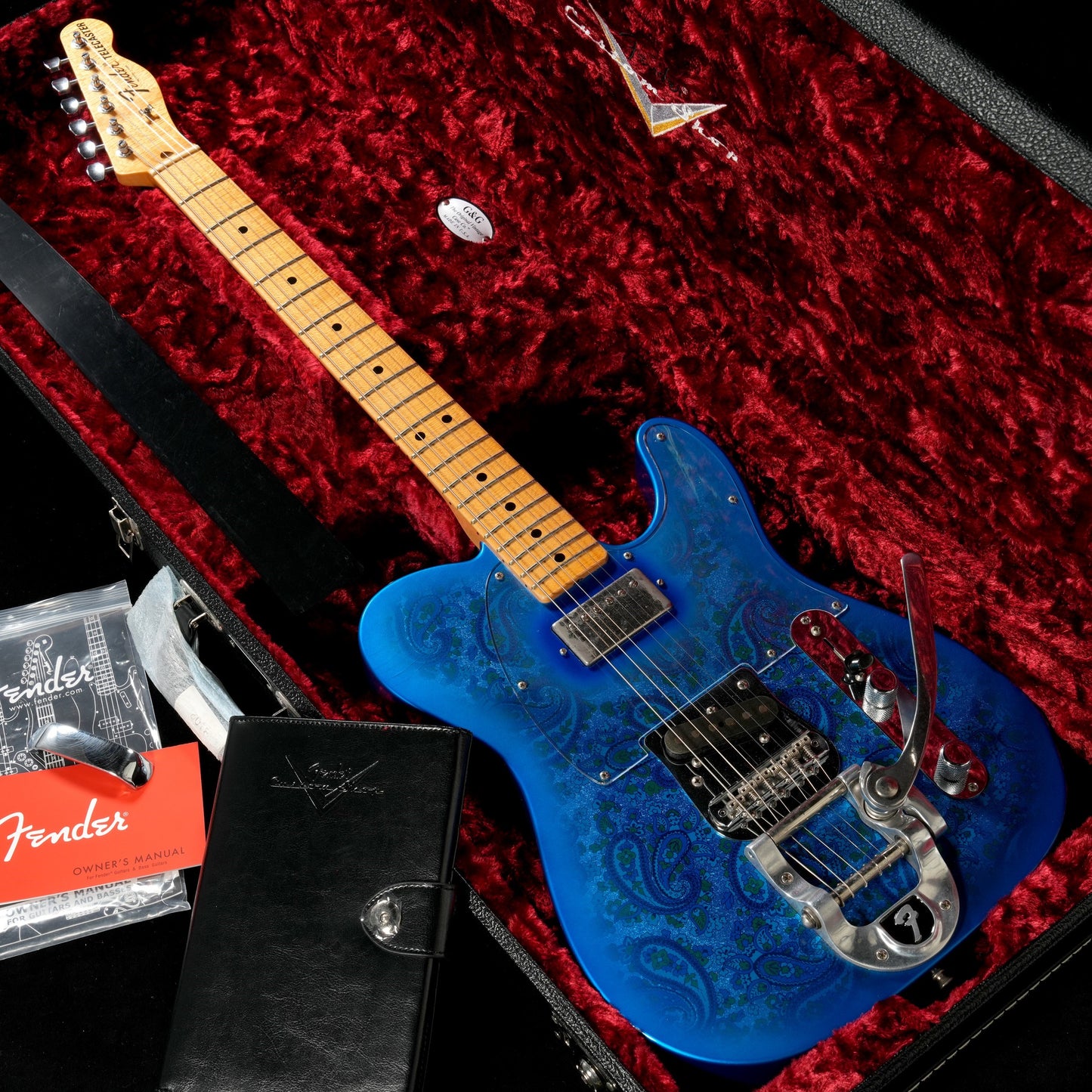 [SN R78836] USED FENDER CUSTOM SHOP / MBS Blue Paisley Telecaster Bigsby Closet Classic by Dennis Galuszka 2015 [05]