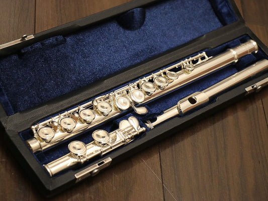 [SN 73479] USED SANKYO / SANKYO ETUDE NEL Headstock Silver Flute [10]