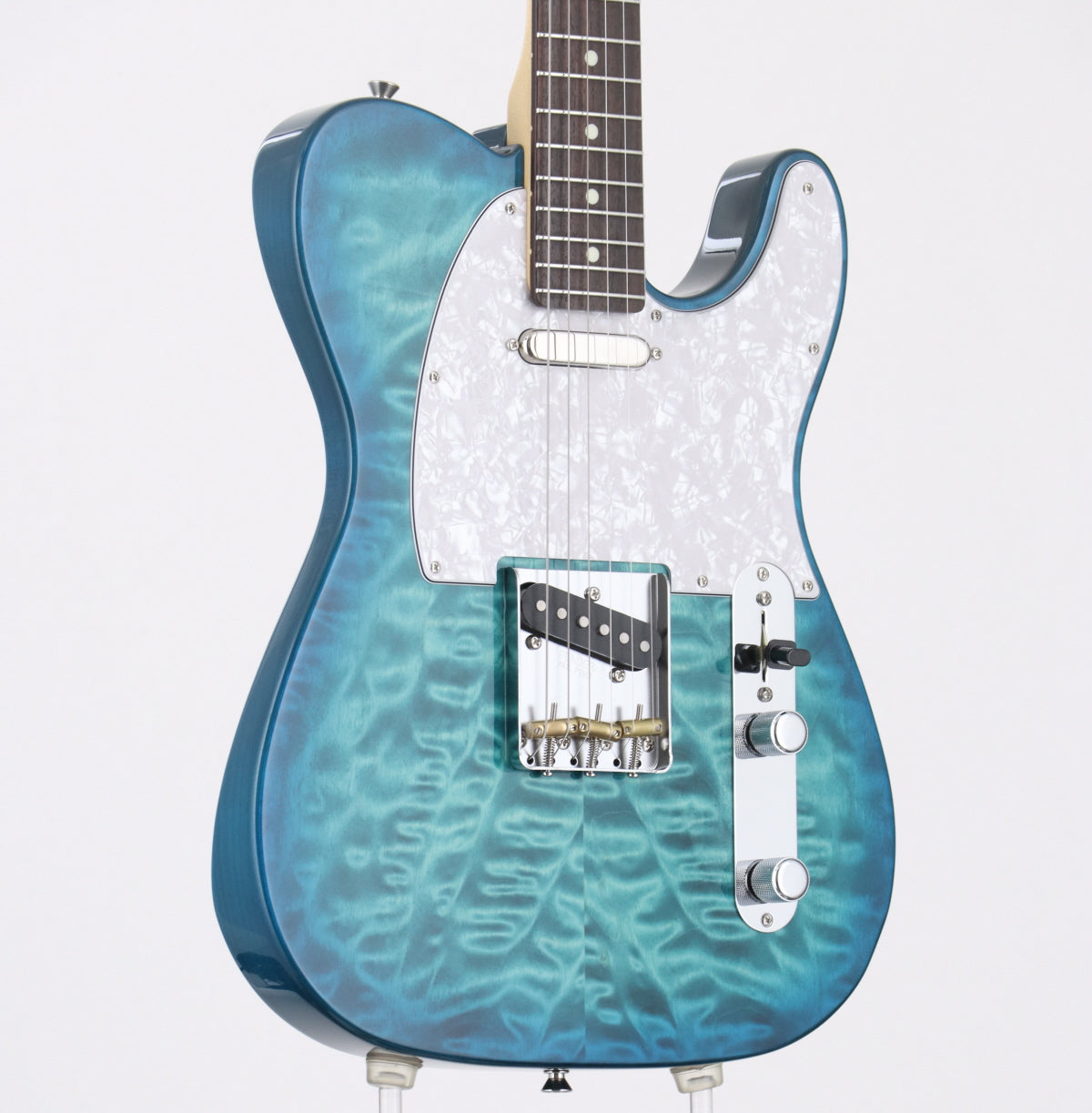 [SN JD24001510] USED Fender / 2024 Collection Made in Japan Hybrid II Telecaster Quilt Aquamarine [03]