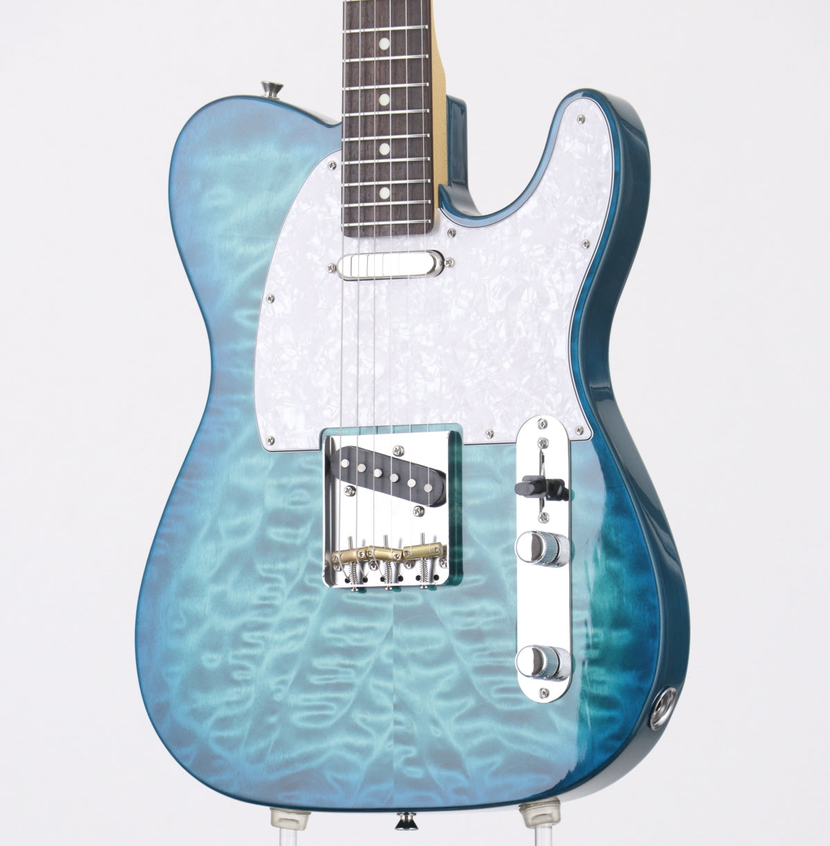 [SN JD24001510] USED Fender / 2024 Collection Made in Japan Hybrid II Telecaster Quilt Aquamarine [03]