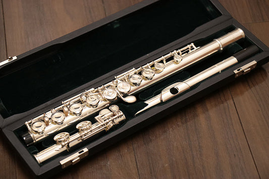 [SN 26484] USED PEARL PF-665E Silver head flute [10]
