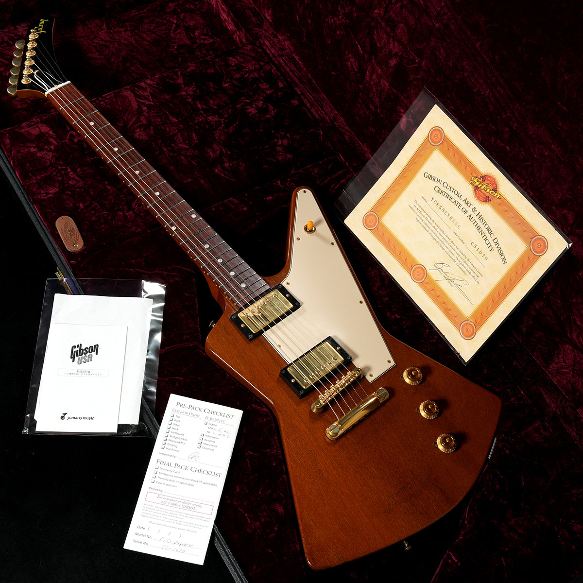 [SN CS1070] USED Gibson Custom Shop / Historic Collection YCS 1958 Explorer 2001 Mahogany [05]