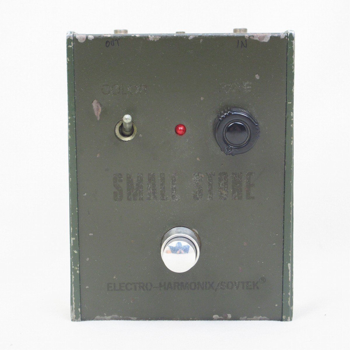 USED electro-harmonix / Small Stone Russian Army Green Sovtek Phaser [09]