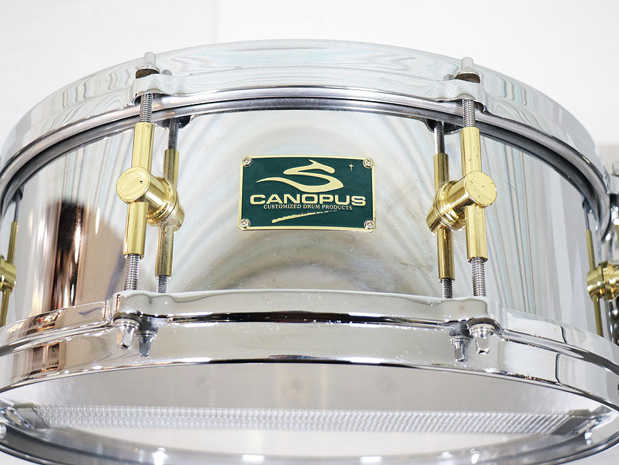 USED CANOPUS / S-1450 Metal Snare Drum [10]