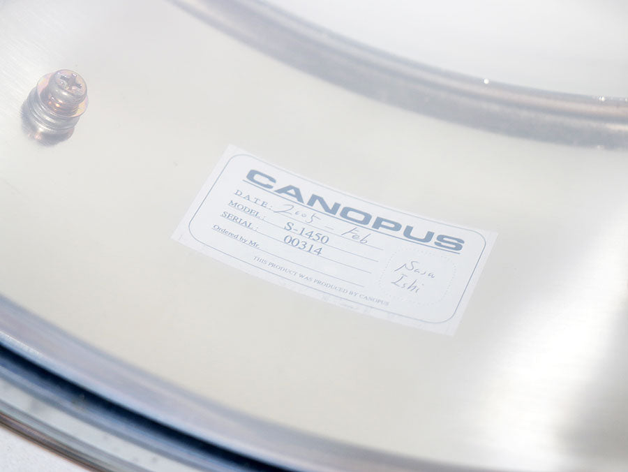 USED CANOPUS / S-1450 Metal Snare Drum [10]