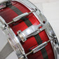 USED PEARL / Carbonply Mahogany COMPOSITE Scarlet Fade Snare Drum [10]