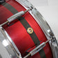 USED PEARL / Carbonply Mahogany COMPOSITE Scarlet Fade Snare Drum [10]