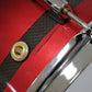 USED PEARL / Carbonply Mahogany COMPOSITE Scarlet Fade Snare Drum [10]